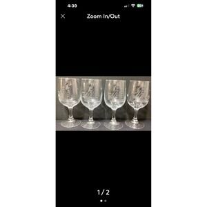 Set of 4 JAVIT CLIPPER 6 1/2" 10 oz Wine Glasses (JM5-082024-.75e)